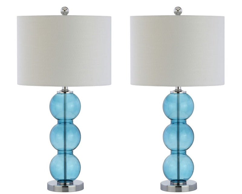 Bella 27" Glass Triple Sphere LED Table Lamp - JONATHAN Y