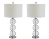 Bella 27" Glass Triple Sphere LED Table Lamp - JONATHAN Y