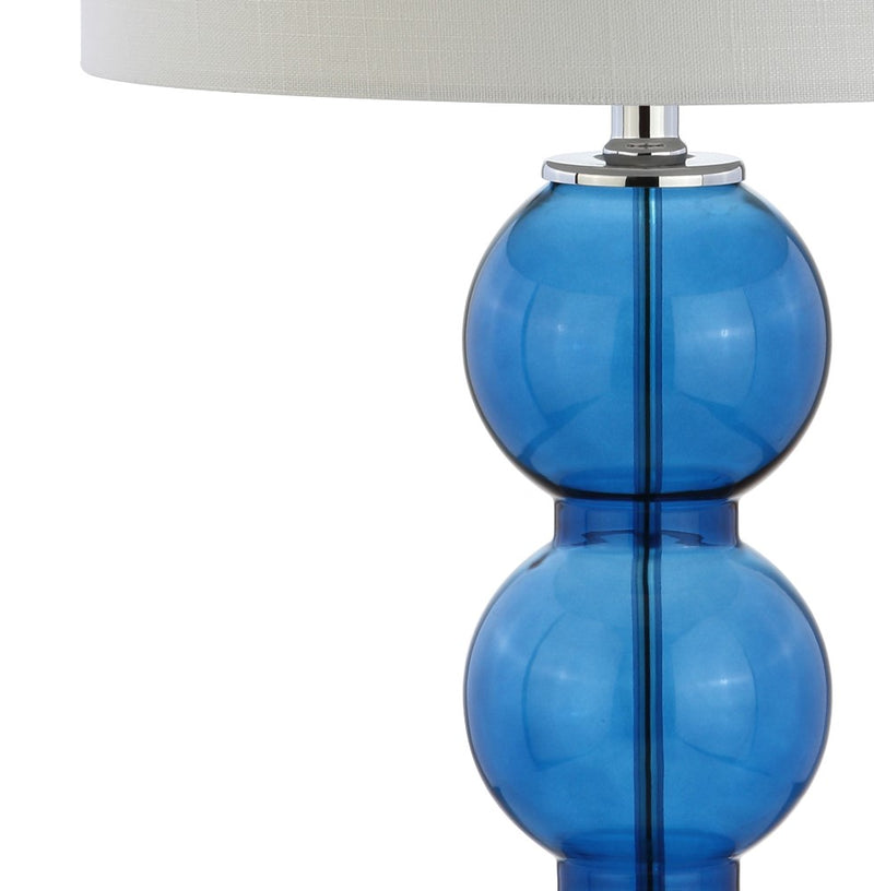 Bella 27" Glass Triple Sphere LED Table Lamp Set 2