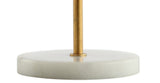 Ella 20.7" Dome Metal with Marble Base LED Table Lamp
