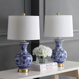 Jennifer 25.25" Ceramic/Metal LED Table Lamp Set 2