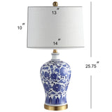 Jennifer 25.25" Ceramic/Metal LED Table Lamp Set 2