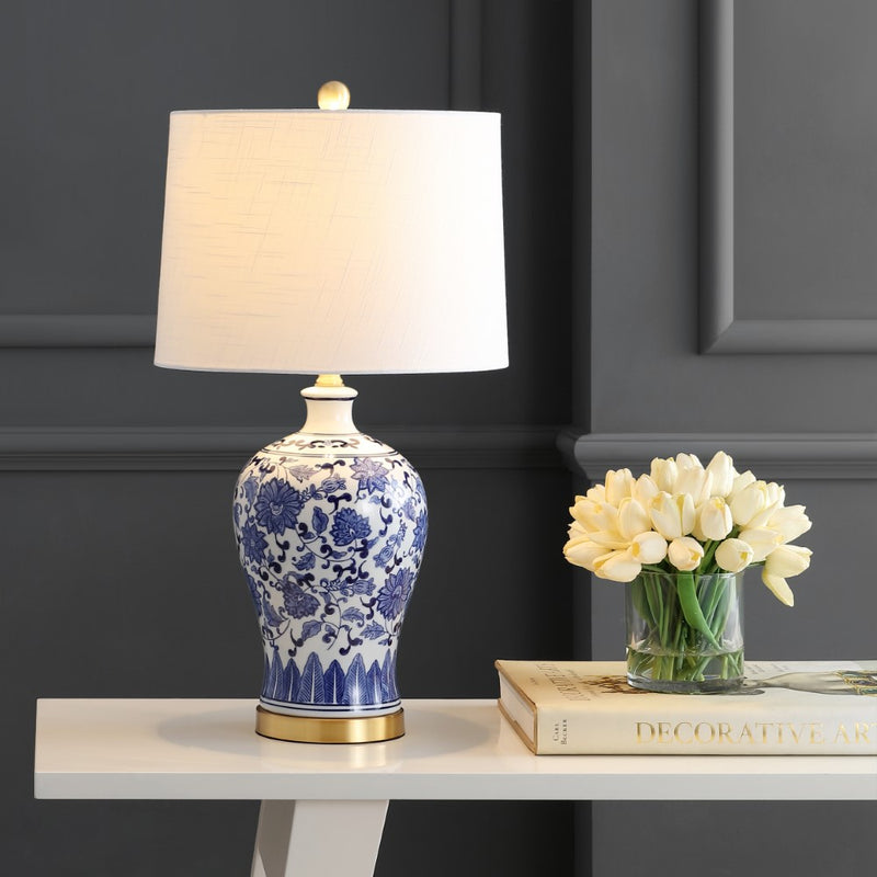 Jennifer 25.25" Ceramic/Metal LED Table Lamp Set 2