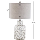 Alvord 24.5" LED Glass Table Lamp Set 2