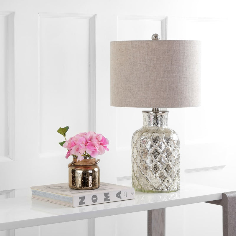 Alvord 24.5" LED Glass Table Lamp Set 2