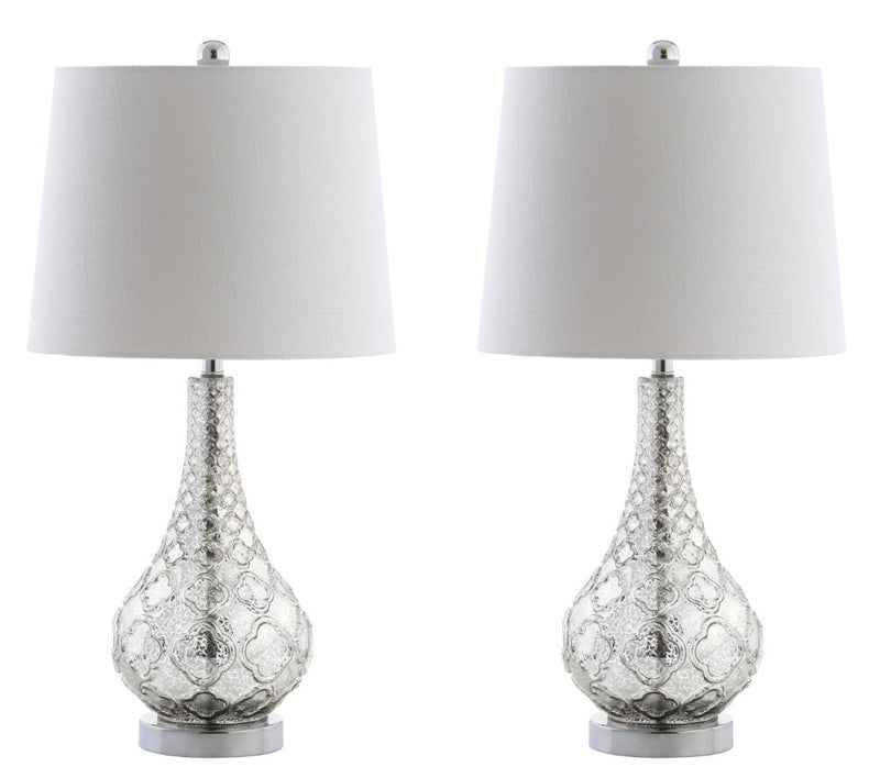 Darren 25.5" Glass LED Table Lamp - JONATHAN Y