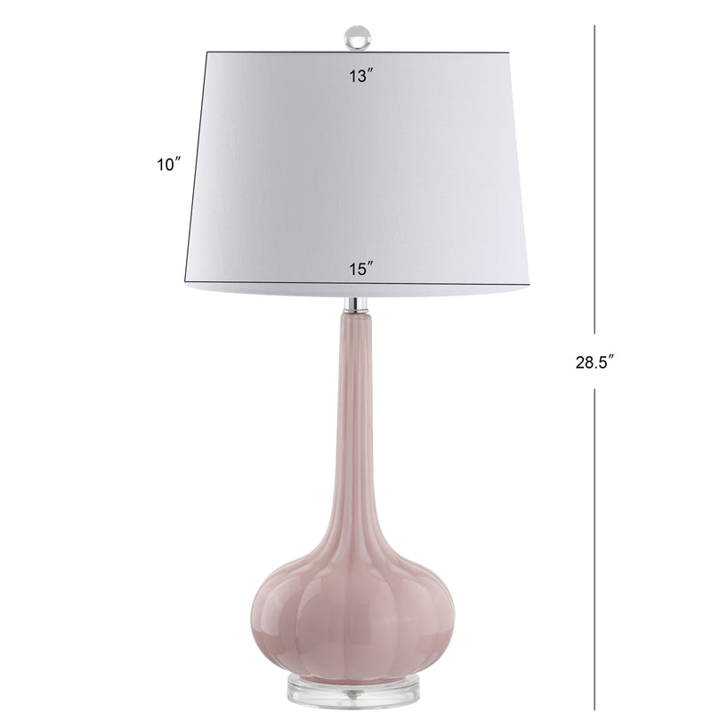Bette 28.5" Glass Teardrop LED Table Lamp Set 2