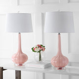 Bette 28.5" Glass Teardrop LED Table Lamp Set 2