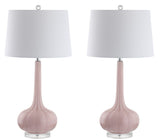 Bette 28.5" Glass Teardrop LED Table Lamp Set 2