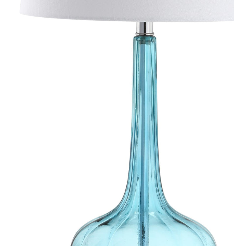 Bette 28.5" Glass Teardrop LED Table Lamp Set 2