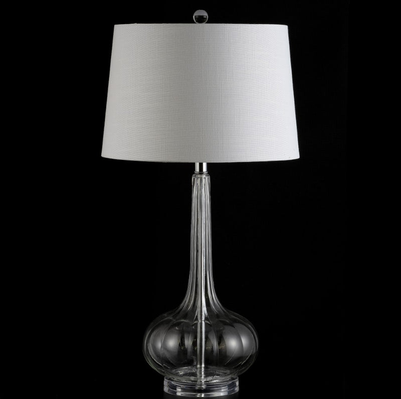 Bette 28.5" Glass Teardrop LED Table Lamp Set 2