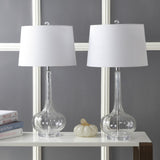 Bette 28.5" Glass Teardrop LED Table Lamp Set 2