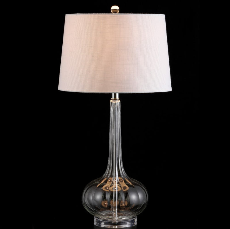 Bette 28.5" Glass Teardrop LED Table Lamp Set 2