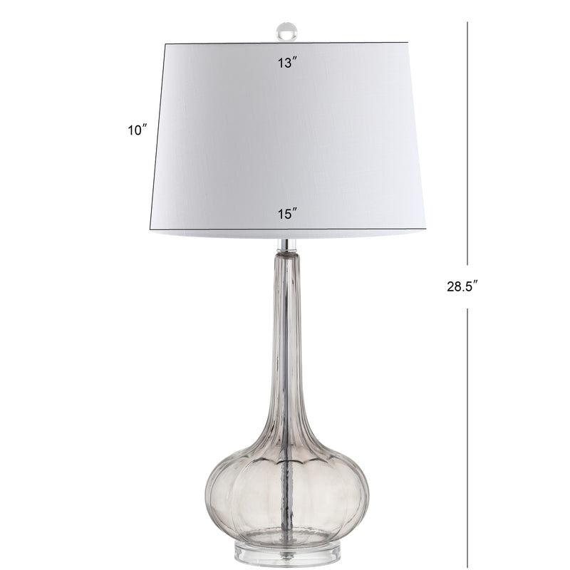 Bette 28.5" Glass Teardrop LED Table Lamp Set 2