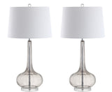 Bette 28.5" Glass Teardrop LED Table Lamp Set 2