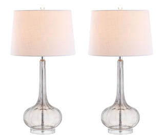 Bette 28.5" Glass Teardrop LED Table Lamp Set 2