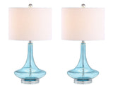 Cecile 25.5" Glass Teardrop LED Table Lamp - JONATHAN Y
