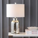 Emilia 24.5" Trellis Pattern Glass LED Table Lamp - JONATHAN Y