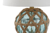 Andrews 21.5" LED Glass/Rope Table Lamp - JONATHAN Y