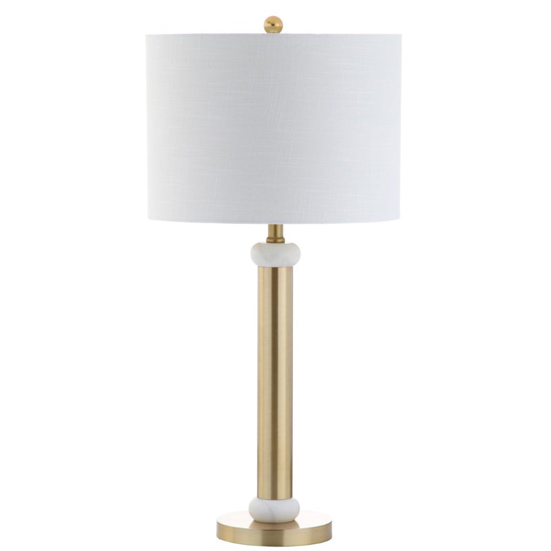 Gregory 27" Metal/Marble LED Table Lamp - JONATHAN Y
