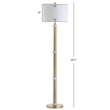 Gregory 60.5" Metal/Marble LED Floor Lamp - JONATHAN Y