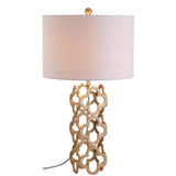 Oliver 26.5" Metal Quatrefoil LED Table Lamp - JONATHAN Y