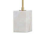 Ana 26" Gold Arched Metal with Marble Base LED Table Lamp - JONATHAN Y