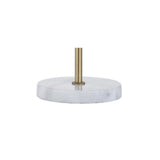 Axel 20.5" Minimalist Glam Gold Pipe Metal/Marble LED Table Lamp - JONATHAN Y