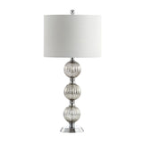 Rita 30.5" Silvered Orbs Glass/Metal LED Table Lamp - JONATHAN Y