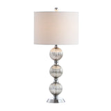 Rita 30.5" Silvered Orbs Glass/Metal LED Table Lamp - JONATHAN Y