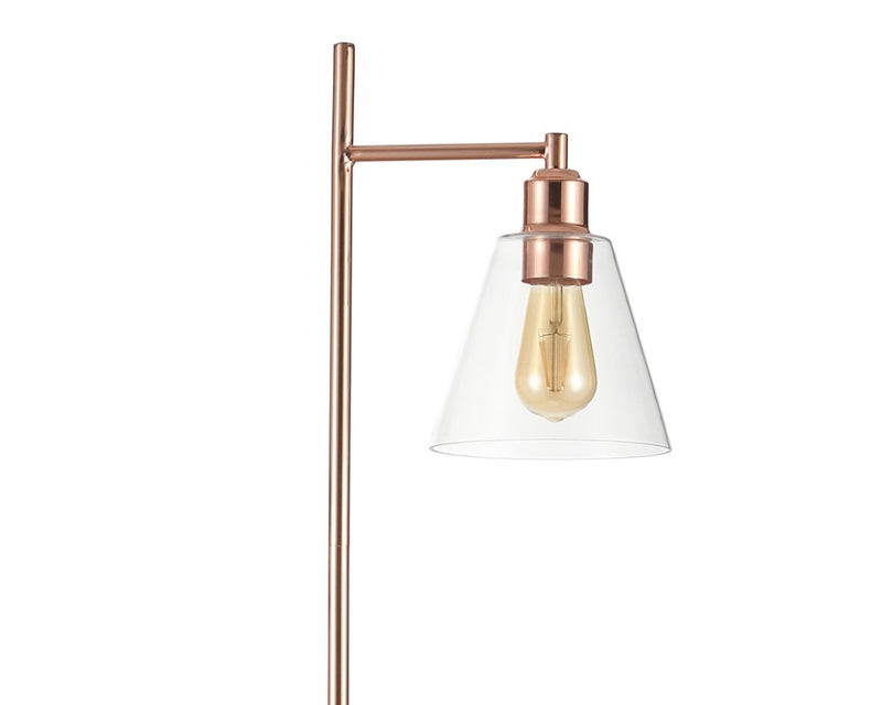Lorena 55" Modern Glam Metal/Marble LED Floor Lamp - JONATHAN Y