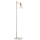 Lorena 55" Modern Glam Metal/Marble LED Floor Lamp - JONATHAN Y