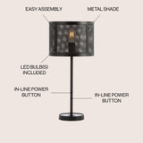 Wilcox 25" Minimalist Metal LED Table Lamp - JONATHAN Y