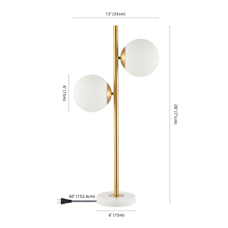 Amelie 28" Coastal Vintage Iron LED Table Lamp - JONATHAN Y