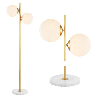 Oscar 60.5" Modern Parisian Candlestick Iron LED Floor Lamp - JONATHAN Y