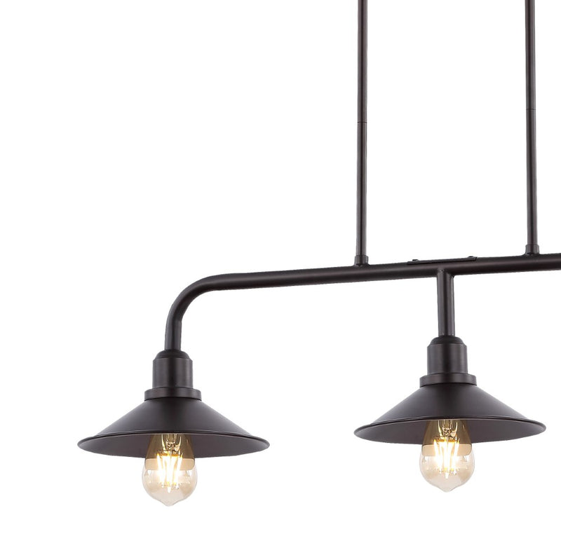 Cade 34.25" Metal Farmhouse Industrial LED Pendant - JONATHAN Y