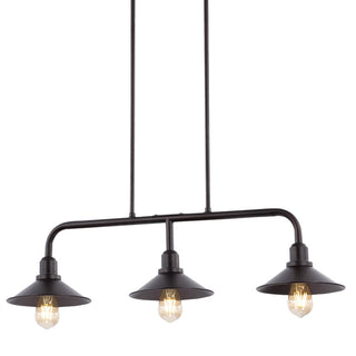 Cade 34.25" Metal Farmhouse Industrial LED Pendant - JONATHAN Y