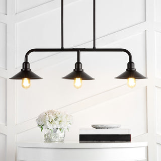 Cade 34.25" Metal Farmhouse Industrial LED Pendant - JONATHAN Y