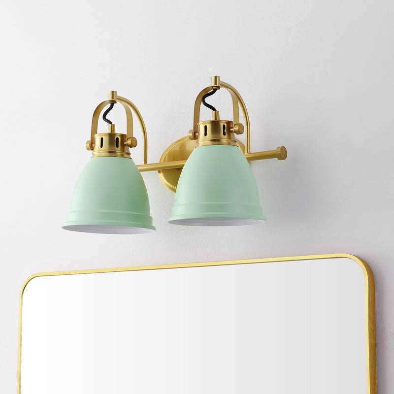 Phineas Farmhouse Bohemian Iron LED Vanity - JONATHAN Y