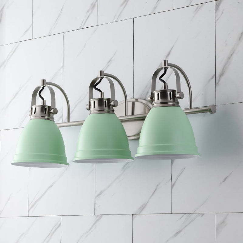 Phineas Farmhouse Bohemian Iron LED Vanity - JONATHAN Y