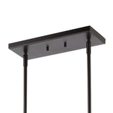 Asher 36" Industrial Farmhouse Iron Linear LED Pendant - JONATHAN Y