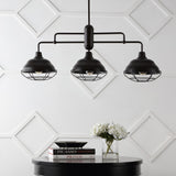Levi Industrial Farmhouse Iron LED Pendant - JONATHAN Y