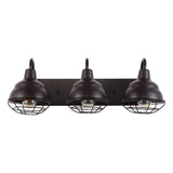 Levi 24.5" Industrial Farmhouse Iron LED Vanity - JONATHAN Y