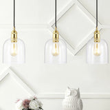 Cooper 25.5" Farmhouse Contemporary Glass Linear LED Pendant - JONATHAN Y