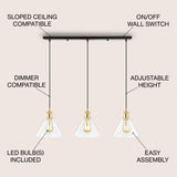 Kiawah Island 30.5" Metal/Glass Contemporary Modern  LED Pendant - JONATHAN Y