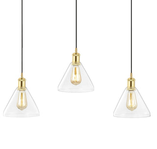 Kiawah Island 30.5" Metal/Glass Contemporary Modern  LED Pendant - JONATHAN Y