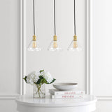 Kiawah Island 30.5" Metal/Glass Contemporary Modern  LED Pendant - JONATHAN Y