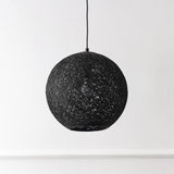 Lacey Bohemian Minimalist Iron/Rope Woven Globe LED Pendant