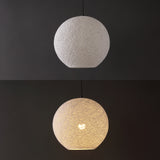 Lacey Bohemian Minimalist Iron/Rope Woven Globe LED Pendant