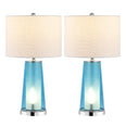 Chrome/Clear Blue (Set of 2)